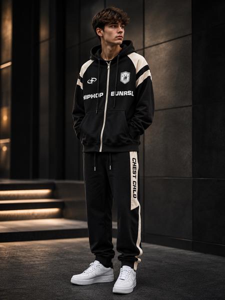 Костюм спорт Major (152-170) 24941 black-beige (деми)