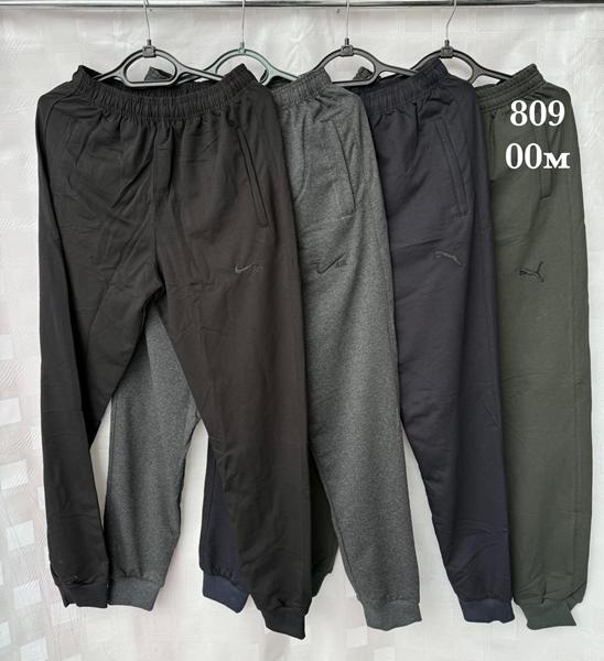 Штаны спорт Shon (46-54) S3700 black (деми)