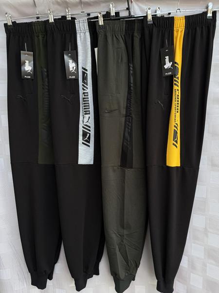 Штаны спорт Shon (48-58) S3733 black-khaki (деми)