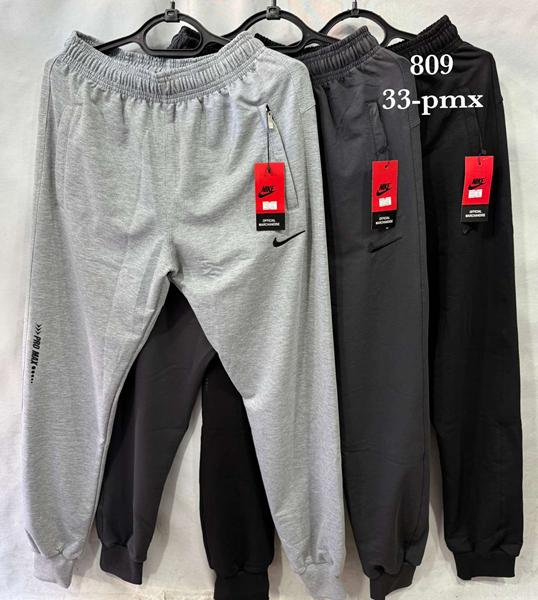 Штаны спорт Shon (48-58) S3723 black (деми)