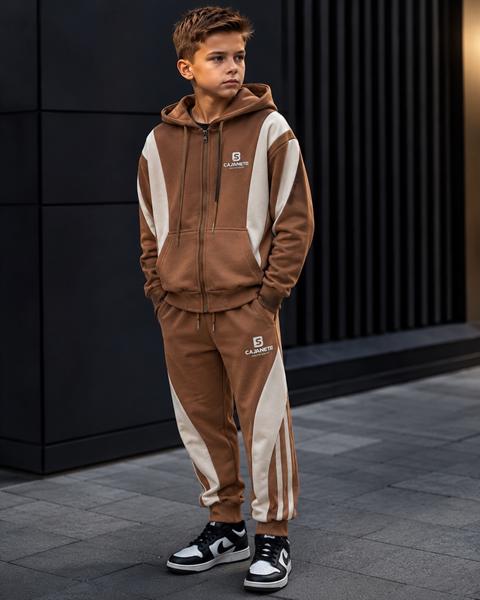 Костюм спорт Major kids (146-164) 24927 brown (деми)