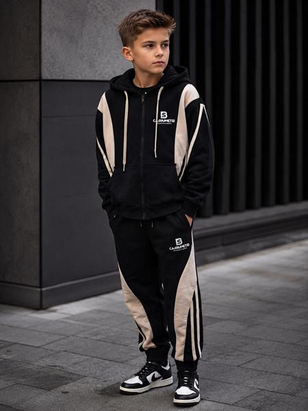 Костюм спорт Major kids (146-164) 24927 black (деми)
