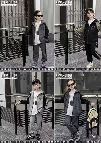 Костюм спорт Major kids (122-140) 99018 black (деми)