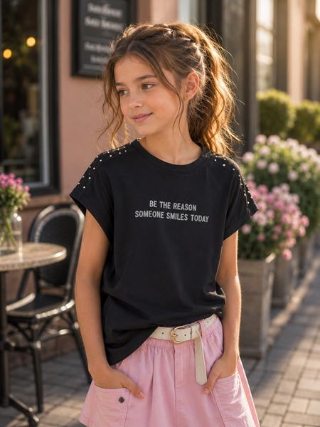 Футболка Major kids (134-152) 11385 black (лето)