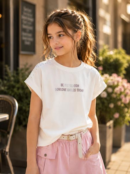 Футболка Major kids (134-152) 11385 milk (лето)