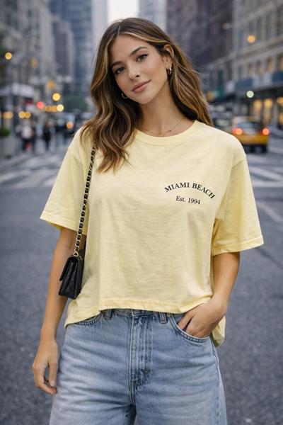 Футболка Major kids (S-L) 6021 yellow (лето)