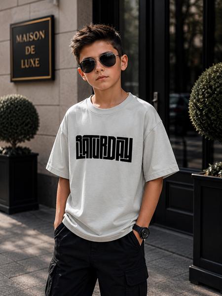 Футболка Major kids (134-152) 3705 grey (лето)