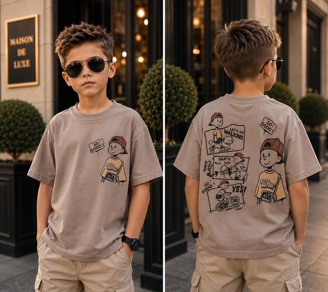Футболка Major kids (110-128) 3725 nude (лето)
