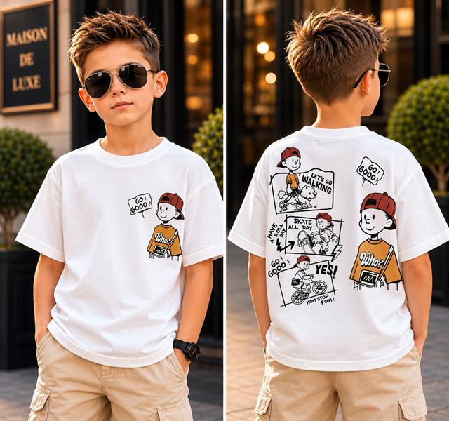Футболка Major kids (110-128) 3725 white (лето)