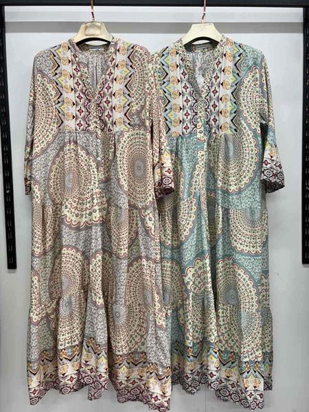 Платье Estima (3XL-6XL) 20824 l.blue (лето)