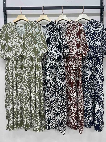 Платье Estima (3XL-6XL) 21033 navy (лето)