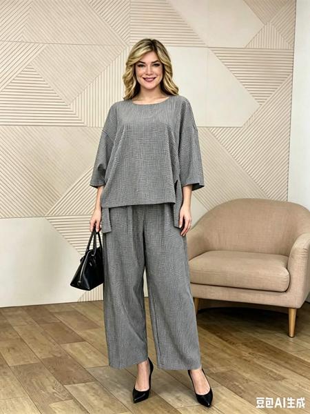 Костюм Estima (3XL-6XL) 119355 grey (деми)