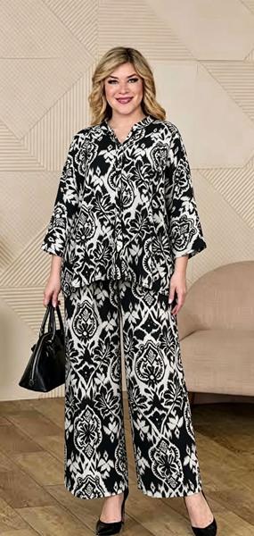 Костюм Estima (3XL-6XL) 20858 black (лето)