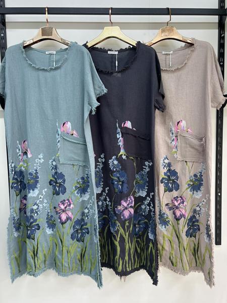 Платье Estima (3XL-6XL) 10808 beige (лето)