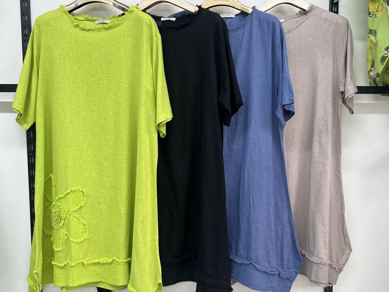 Платье Estima (3XL-6XL) 10801 salat (лето)