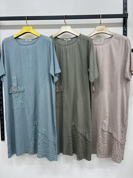 Платье Estima (3XL-6XL) 10793 blue (лето)