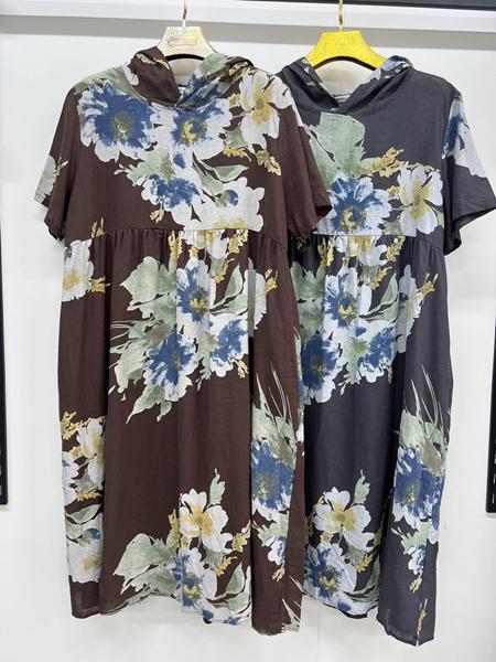 Платье Estima (3XL-6XL) 23026 d.grey (лето)