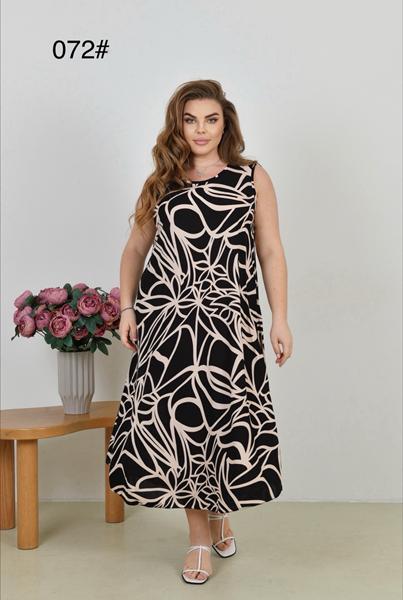 Сарафан Estima (54-56) 072 black-apricot (лето)