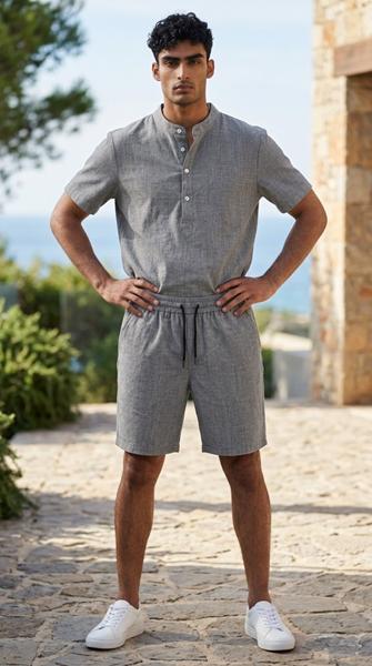 Костюм Shon (M-3XL) 733 grey (лето)