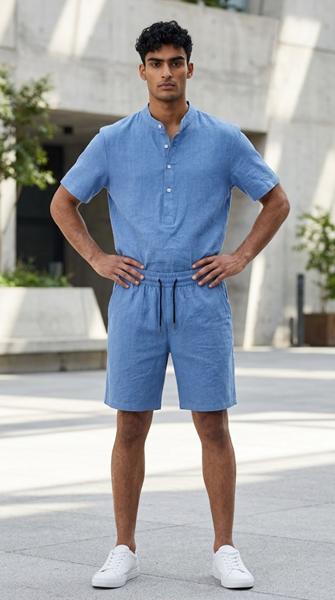 Костюм Shon (M-3XL) 733 l.blue (лето)