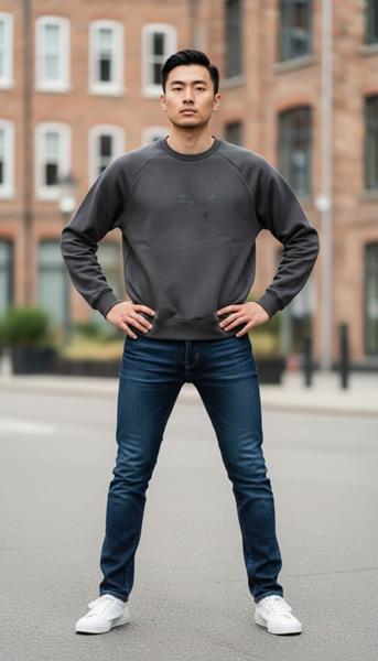 Свитер Shon (M-3XL) S3677 grey (деми)