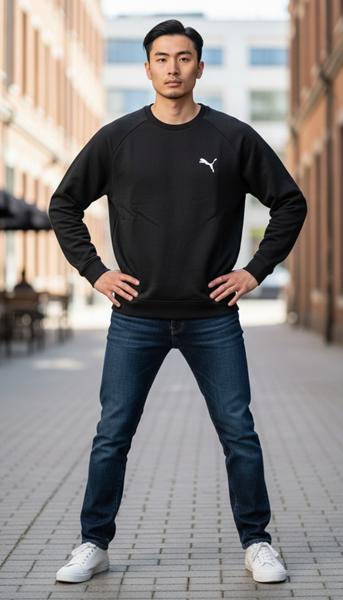 Свитер Shon (M-3XL) S3681 black (деми)