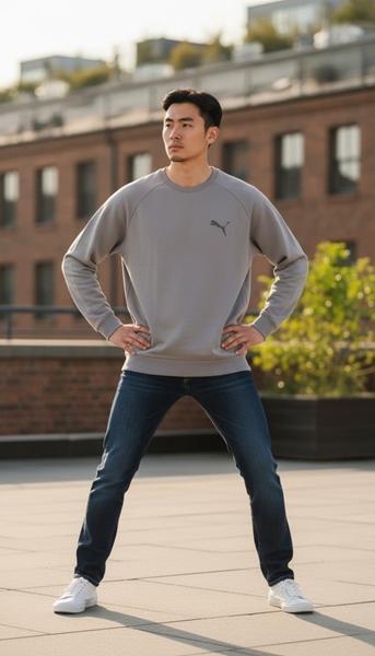 Свитер Shon (M-3XL) S3682 l.grey (деми)
