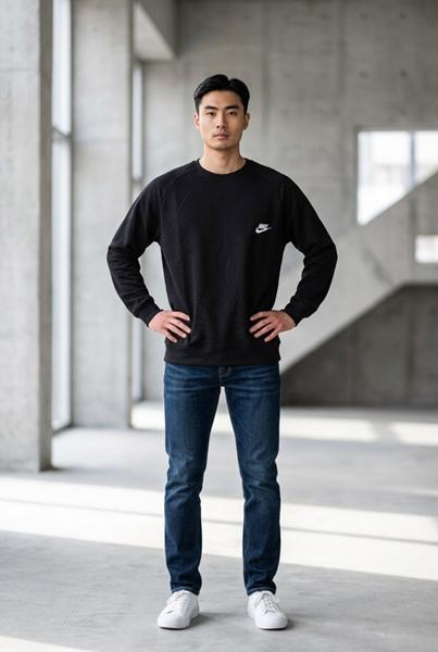 Свитер Shon (M-3XL) S3689 black (деми)