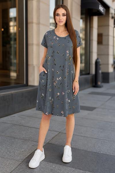 Ночнушка Trikotag (M-2XL) T277 grey (лето)