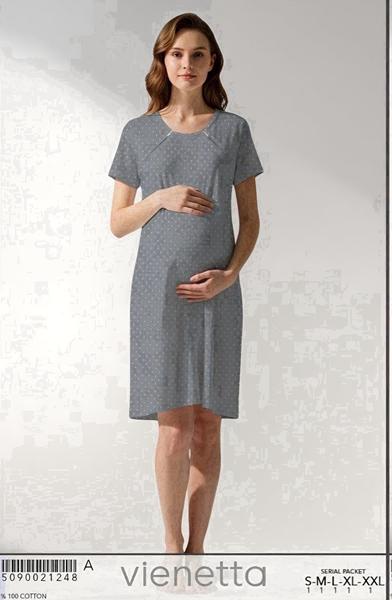 Ночнушка Trikotag (S-2XL) T254 grey (лето)