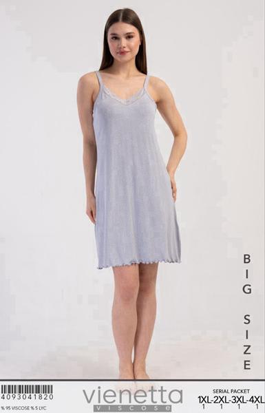 Ночнушка Trikotag (XL-4XL) T208 l.grey (лето)