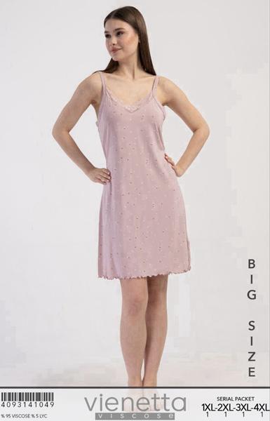 Ночнушка Trikotag (XL-4XL) T209 pink (лето)