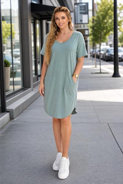 Ночнушка Trikotag (XL-4XL) T287 olive (лето)