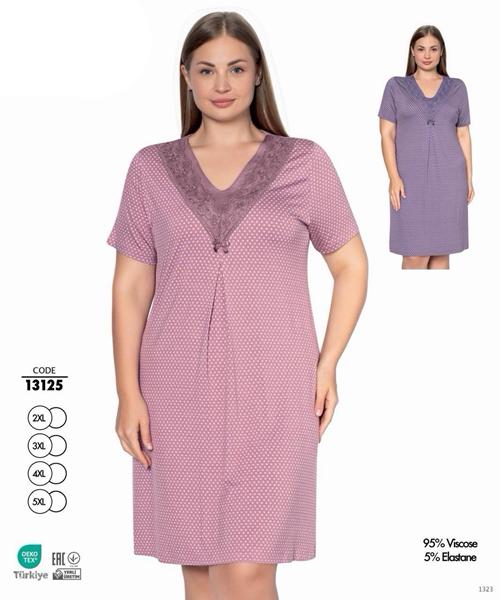 Ночнушка Trikotag (2XL-5XL) 13125 violet (лето)