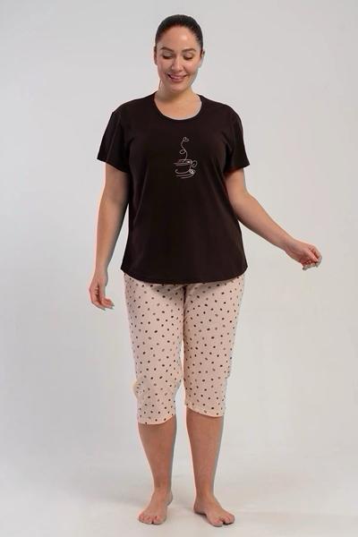 Пижама Trikotag (XL-4XL) T373 brown (лето)