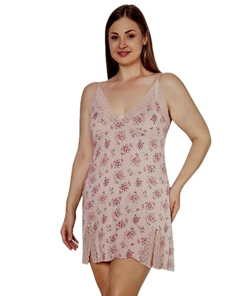 Ночнушка Trikotag (2XL-4XL) 18227B beige (лето)
