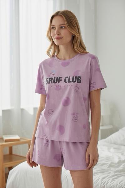 Пижама Trikotag (M-2XL) T318 lilac (лето)