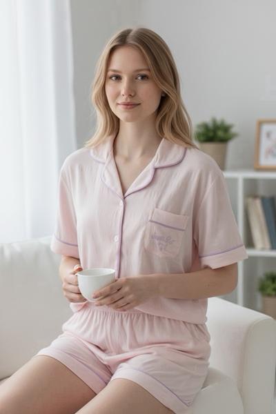 Пижама Trikotag (L-2XL) T300 pink (лето)
