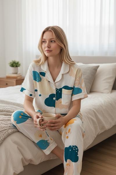 Пижама Trikotag (XL-2XL) T332 white (деми)