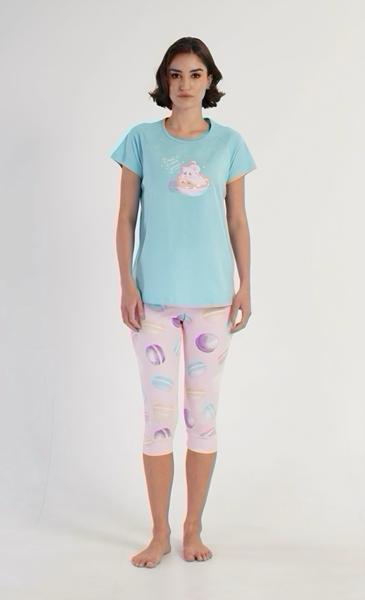 Пижама Trikotag (S-XL) T376 l.blue (лето)