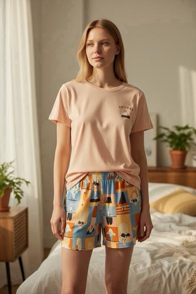 Пижама Trikotag (M-2XL) T321 beige (лето)