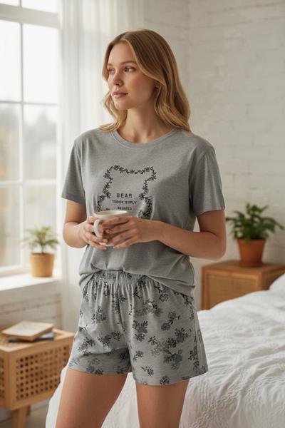 Пижама Trikotag (M-2XL) T326 grey (лето)