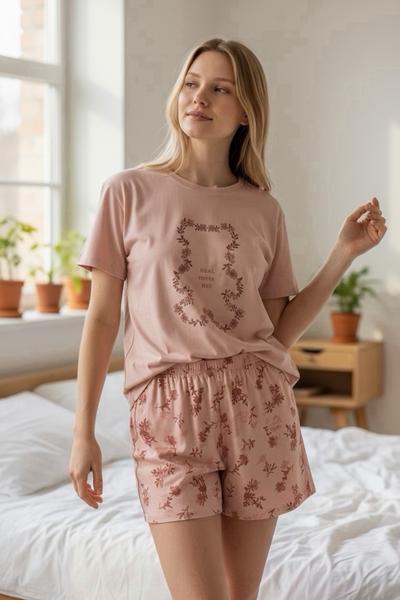 Пижама Trikotag (M-2XL) T327 pink (лето)