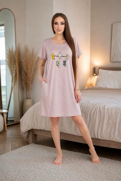 Ночнушка Trikotag (M-2XL) T248 powder (лето)