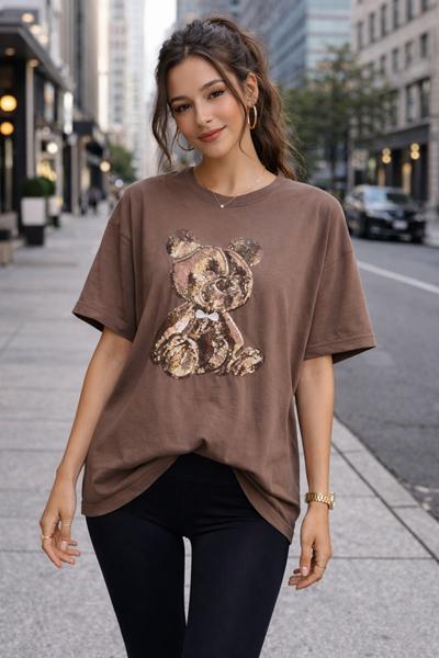 Футболка Major kids (S-L) 2185 brown (лето)