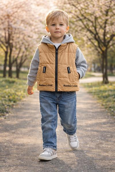 Жилетка Major kids (74-104) 6M-18 beige (деми)