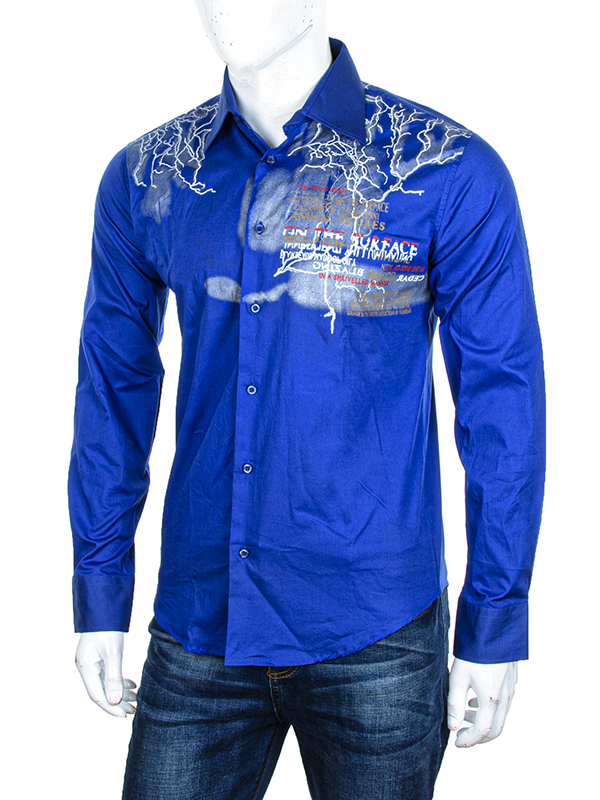 Рубашка Obuv OK2 (S-2XL) JI0931 (12178) blue (деми)