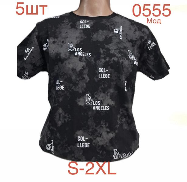 Футболка Надийка (S-2XL) 0555-1 black (лето)