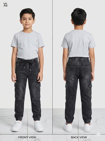 Джинсы Fangsida (23-30) 5110 d.grey (деми)