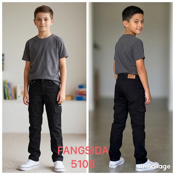 Джинсы Fangsida (25-32) 5108 black (деми)